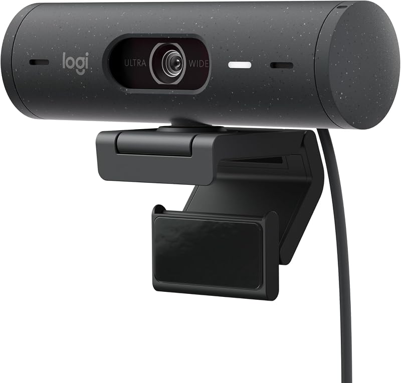 Logitech Brio 500 Full HD Webcam with Auto-Framing Privacy Shutter USB-C