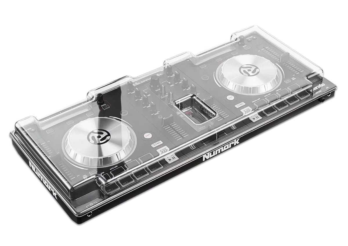 Decksaver LE Cover for Numark Mixtrack Pro 3 - Super-Durable Polycarbonate Protective lid in Smoked Clear Colour, Made in The UK - The DJs' Choice for Unbeatable Protection