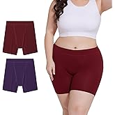Allbase Incontinence Underwear for Women Washable Period Boxers Briefs Heavy Flow Leakproof Overnight High Absorbency Menstrual Postpartum Bladder Control Boyshorts Panties Large Pack of 2