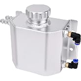 EVIL ENERGY Radiator Coolant Overflow Tank,Coolant Recovery Tank 1L Aluminum Universal