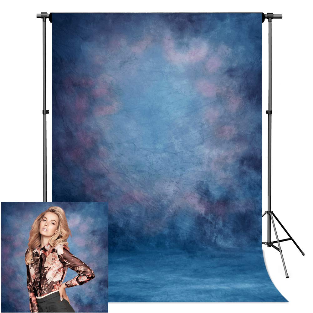 econious 1.5x2.2m Gradient Aurora Blue Portrait Photography Backdrop, Studio Pro Photo Prop with Rod Pocket — image 1