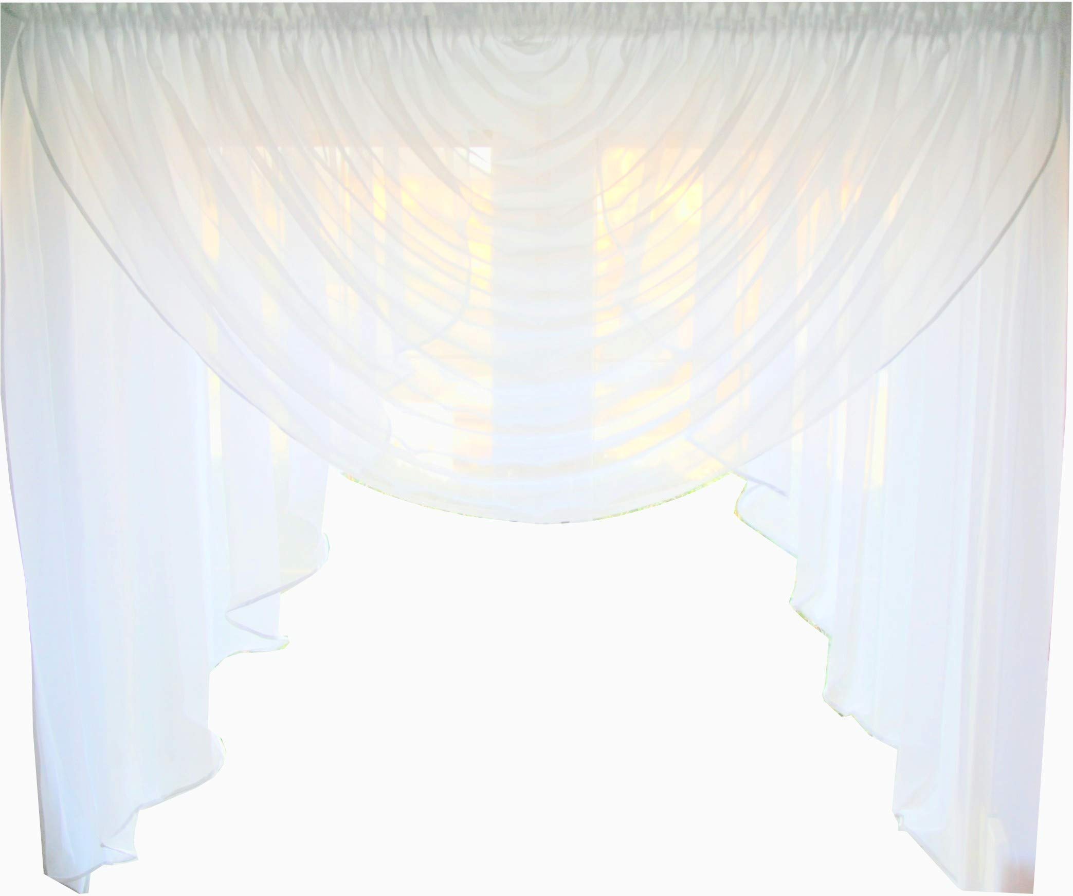 curtain made of voile NEW top design SET beautiful curtain HG-1 modern (window width 140-190 cm)