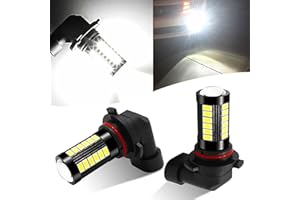 Sodcay 2 PCS LED Fog Lights Bulbs, 6000K Xenon White H11 Fog Lights Replacement, 3000 Lumens Super Bright 12V for Cars, Truck