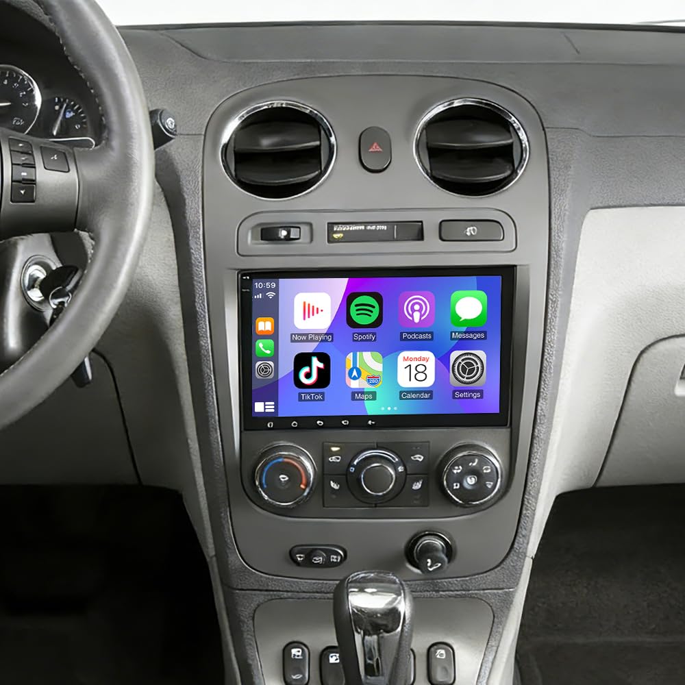 Photo 1 of 4G+64G Double Din Car Stereo Radio for Chevrolet HHR 2006-2011, 8 Inch IPS Touchscreen Head Unit for Chevrolet HHR Radio with Wireless CarPlay/Android Auto,GPS, FM, AUX-in, AHD Backup Camera MIC