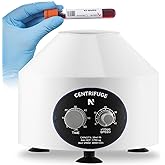 NEWTRY Electric Centrifuge Machine Desktop Lab Benchtop Centrifuges | 20ml x 6 Rotor Capacity, 0-4000RPM Speed Control, 0-60min Time Control, Max. 1435xg, Knob Control for Easy Operation