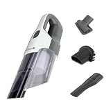 Shark Cyclone PET Handheld Vacuum with, HyperVelocity Suction, Powerful Pet Hair Pickup, Lightweight, XL Dust Cup, Including Upholstery Tool, 8" Crevice Tool, Scrubbing Brush, Pearl White, AA701