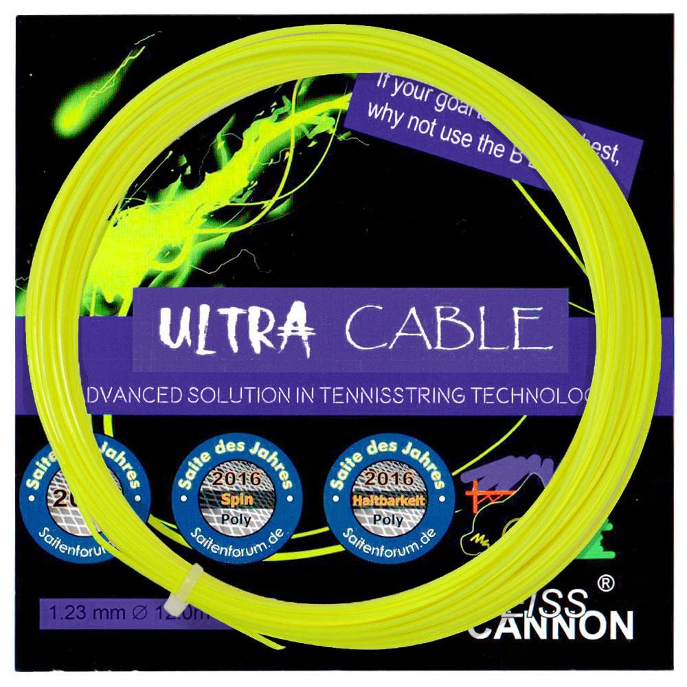Weiss Cannon Ultra Cable 17 /1.23mm Tennis String Set - Yellow