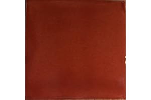 COLOR Y TRADICIÓN Washed Terracotta Color Talavera Mexican Hand Painted Tiles Box of 100