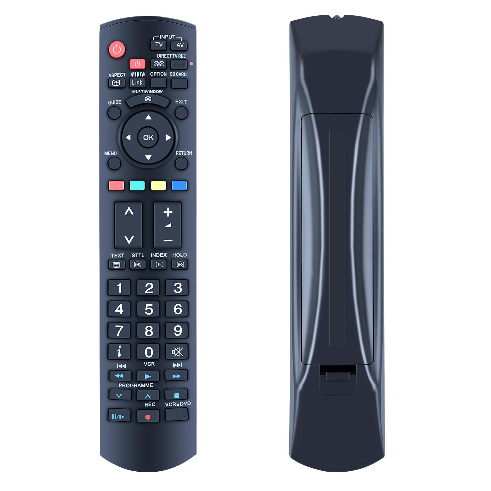 TCNOUMT Replacement Panasonic TV Remote Controls N2QAYB000114 Compatible for Panasonic Viera Plasma TV TX-37LZD70 TX-37LZD70F TH-37PX80BA TH-42PZ80E TH-42PX80BA TH-42PZ80BA TH-42PX80EA