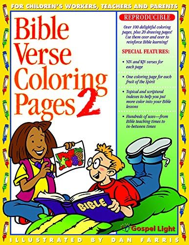 Bible Verse Coloring Pages - 2 Paperback – May 4, 2001