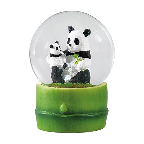 Water Globe - Panda from Deluxebase. Decorative Snow Globe Ornament with Panda Figurines, Glass Glitter Dome with Resin Base, Novelty Home Decor Display Piece.