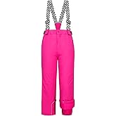 WOWULOVELY Kid's Snow Bib Pants Winter Waterproof Windproof Ski Pants Insulated Snowboard Overalls for Boys Girls