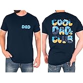 Dad Shirt Men Cool Dad Club T-Shirts Father's Day Tops Daddy Birthday Gift Tees Dads Life Clothes