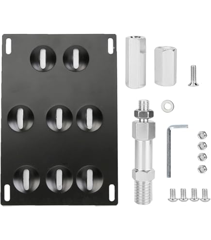 Front Bumper Tow Hook License Plate Bracket Adapter For 17-up Gen2 Che - Foto 10