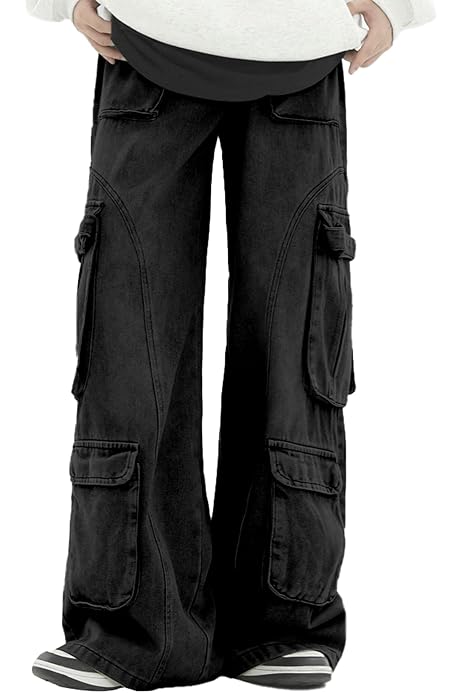 Cargobroek Streetwear Harajuku Stijl Hoge Taille Denim Broek Losse Fit 90s Geïnspireerde Wijde Pootbroek Voor Vrouwen In Donkerblauw En Bruin Van 18,29 € | DHgate Cargobroek Streetwear Harajuku Stijl Hoge Taille Denim Broek Losse Fit 90s Geïnspireerde Wijde Pootbroek Voor Vrouwen In Donkerblauw En Bruin Van 18,29 € | DHgate