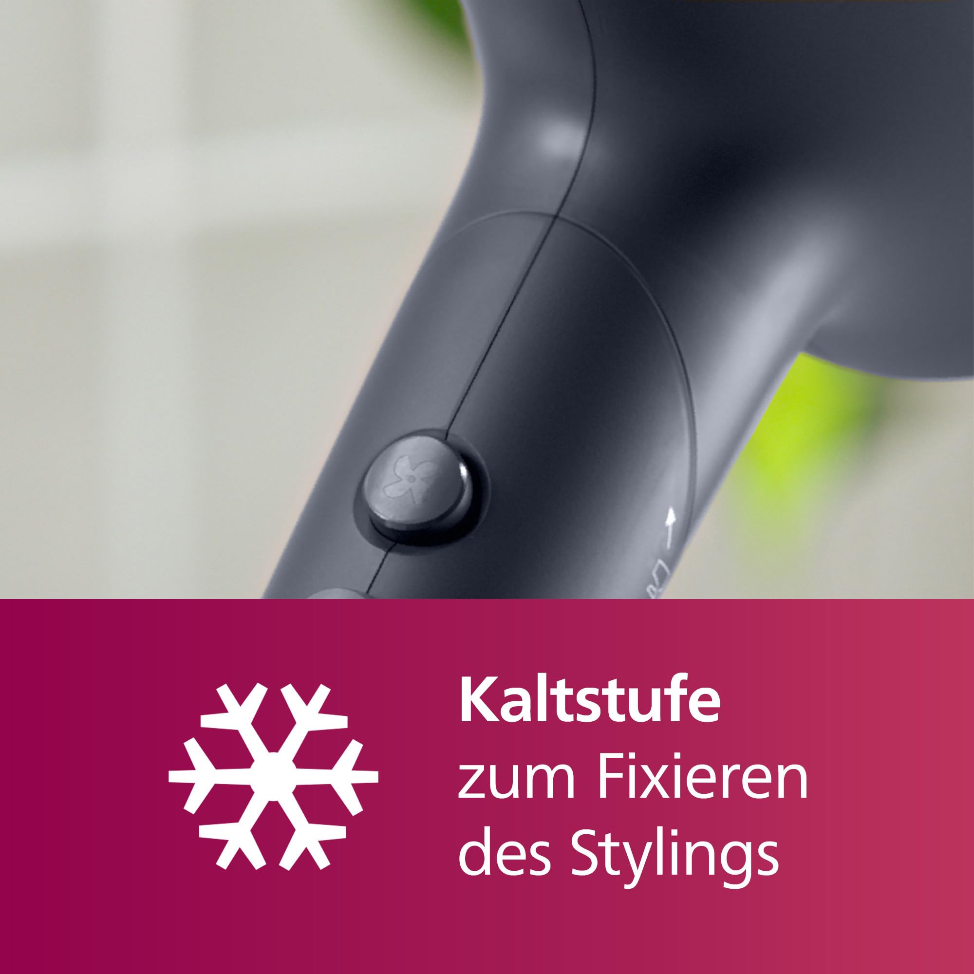 Philips Haartrockner 5000 Series, ThermoShield Technologie, Ionisierungsfunktion, 2.300 W, Metallic-Blau, mit 9-mm- und 11-mm-Stylingdüse, Volumendiffusor, BHD510/20 6