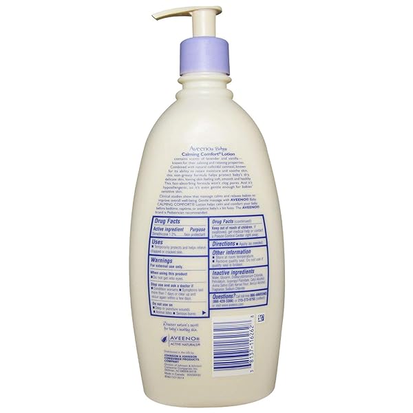 AVEENO, CALMING COMFORT LOTION, LAVENDER & VANILLA, 18 FL OZ (532 ML)