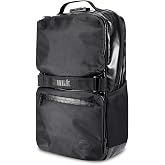 Skunk SoHo Backpack - Smell Proof - Weather Resistant - With Combination Lock (Black/Black Leather)