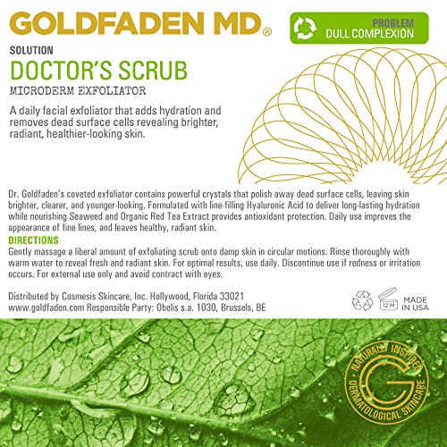 Microderm Daily Facial Exfoliator Doctor’s Scrub for Face w/Ruby