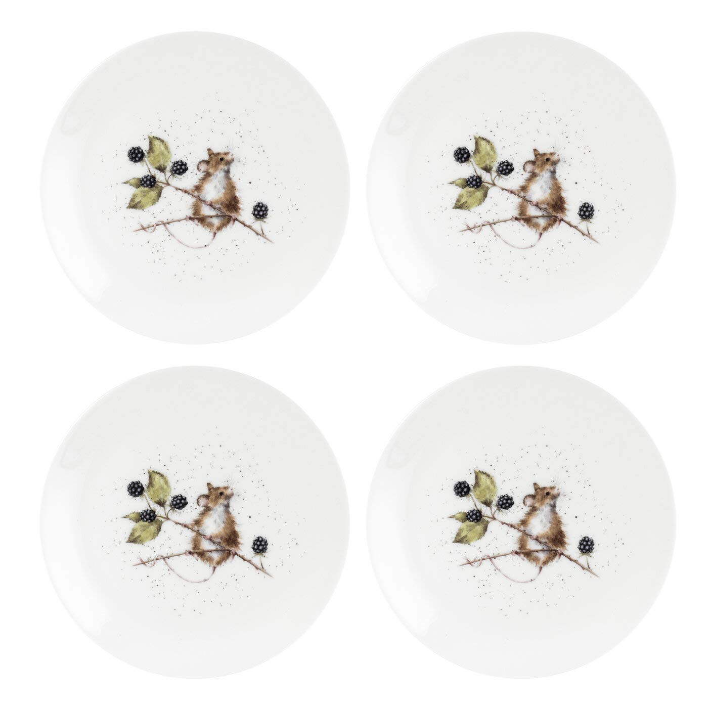 Portmeirion Home & Gifts WNPO5658-XB Dinner Plate-Set of 4, Ceramic