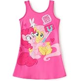 My Little Pony Girls' Casual Sleeveless Dress Sundress with Vibrant Design, Kids Summer Playwear