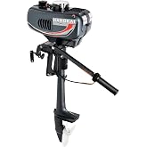 2-stroke 3.5HP outboard motor, outboard marine engine, heavy duty fishing boat motor, petrol trolling motor with water-cooled CDI system, short shaft, for rubber boats, inflatable boats, kayaks