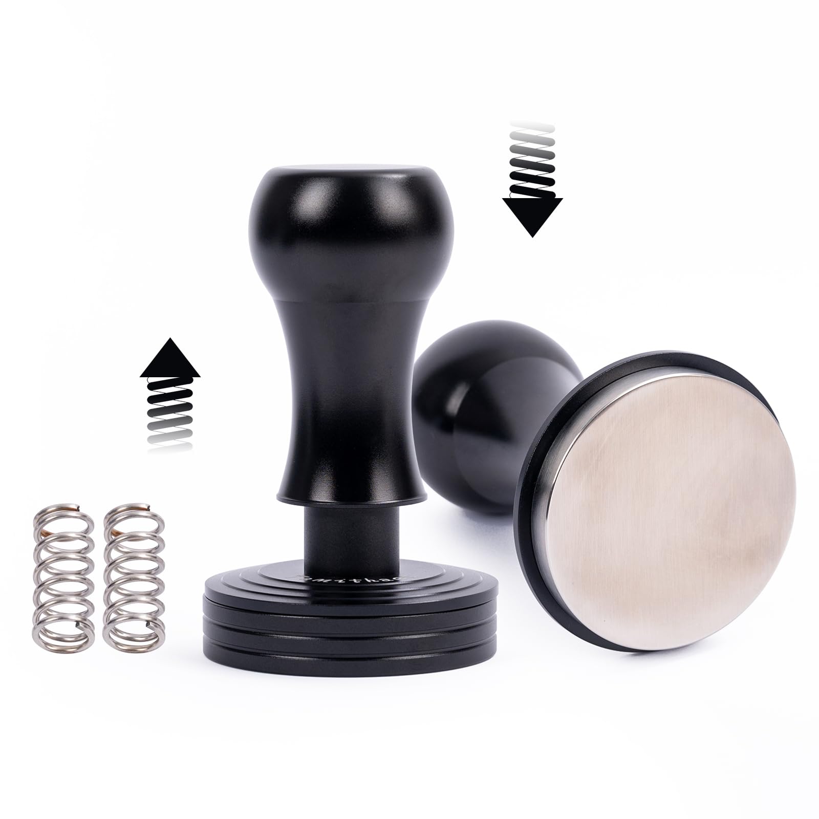 Photo 1 of **INCOMPLETE** Tamithaet Stainless Steel Coffee Tamper - 45.5mm/51mm/53.5mm/58mm/58.5mm Multi-Size Compatible, Heavy Duty Espresso Press for Home Barista,Black
