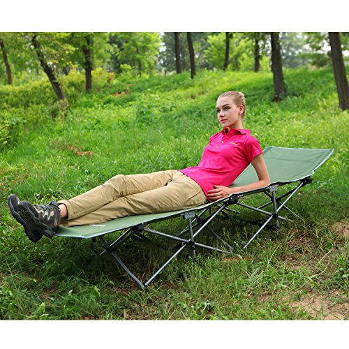 KingCamp Folding Deluxe Lightweight Portable Camping Bed Cot w/Carry
