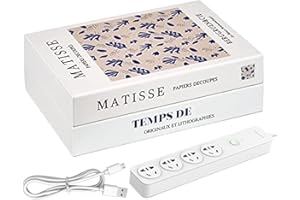 Cable Organizer Box - Book Shaped Wire Container | Cord Box Organizer,for Router Power Strip Charger Electronics Home Workpla