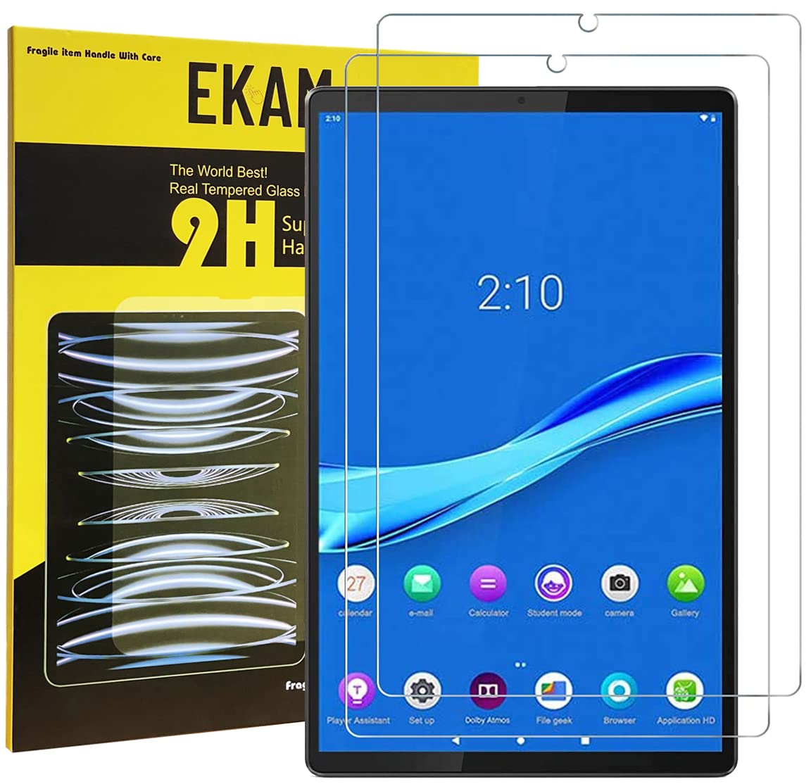 MOBILE STUFF [2-Pack] Screen Protector forC, [Anti Scratch] Tempered Glass for Lenovo Tab M10 TB-X505F/TB-X605F -10.1'' 2019/2018