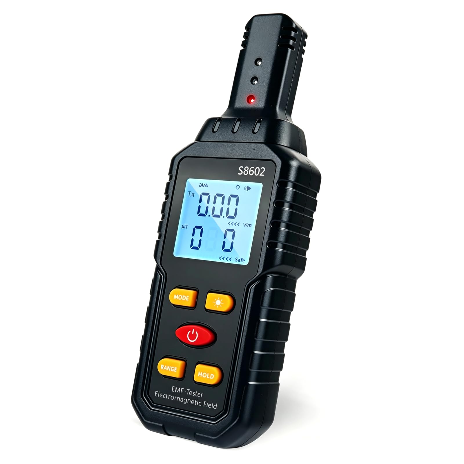 Uadme EMF Reader Ghost Hunting Equipment Pro, Automatic Alarm Real Time Measure, 5MHz–3500MHz Wide Range EMF Meter, Magnetic Field Detector Paranormal Equipment for Home, Office & Outdoor Inspections