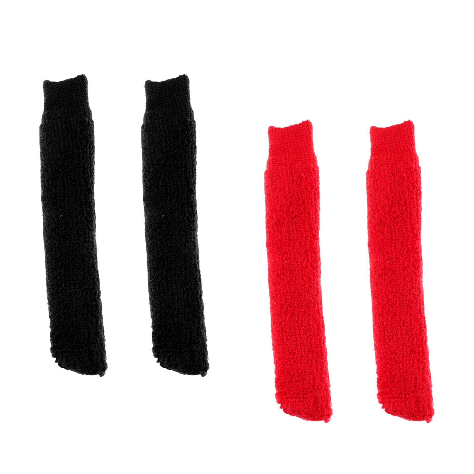 F Fityle 4Pcs Racket Grip Sweat Absorbing Tennis Cover Fishing Pole Handle Wrap Wrapper Bands Tape Sleeves Accessories