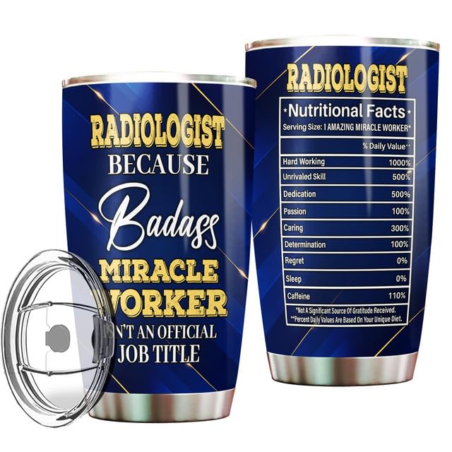 MONIZILUCKY Radiologist Tumbler Stainless Steel