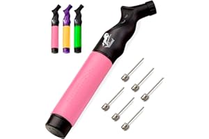 Valiant Sports Ball Pump Inflator with 5 Needles (Pin) and Pouch, Dual Action Hand Held Portable Air Pump with pins to Inflat