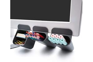 KYDELY Goblin's Treasures New Creative DIY Screen Pen Pencil Holders Desktop Accessories Desk Organizers Containers Storage Bags-3 Pack,polypropylene (Gray)