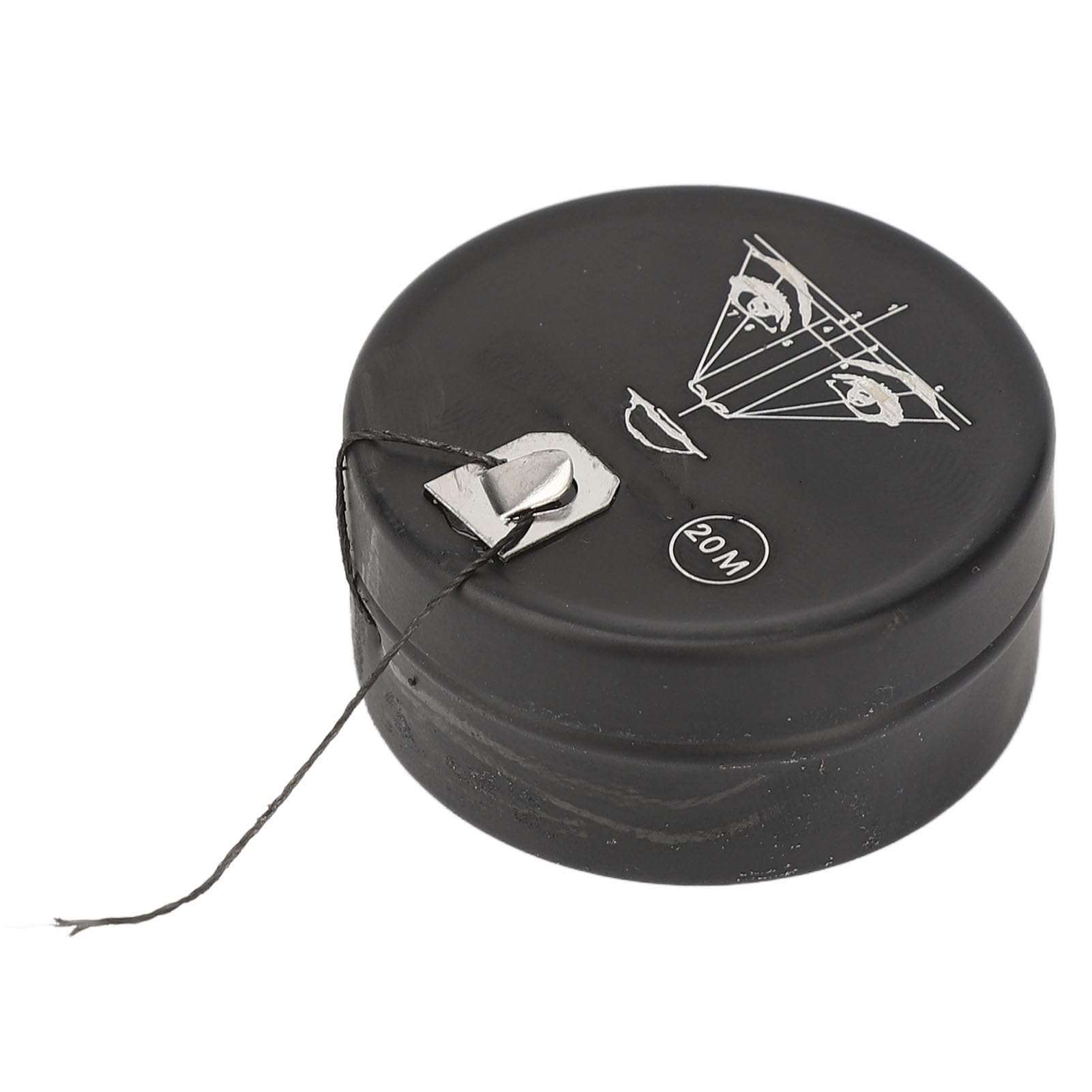 65.6 Feet Pre-Inked Eyebrow Mapping Thread, Microblading Marking String, Makeup Microblading Marking Thread, Professional for Beauty Salon (Black)