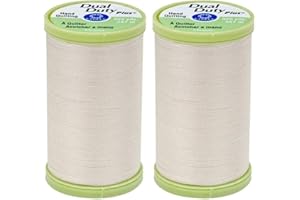 2-Pack Bundle Coats & Clark Dual Duty Plus Hand Quilting Thread 325yds Natural s960-8010