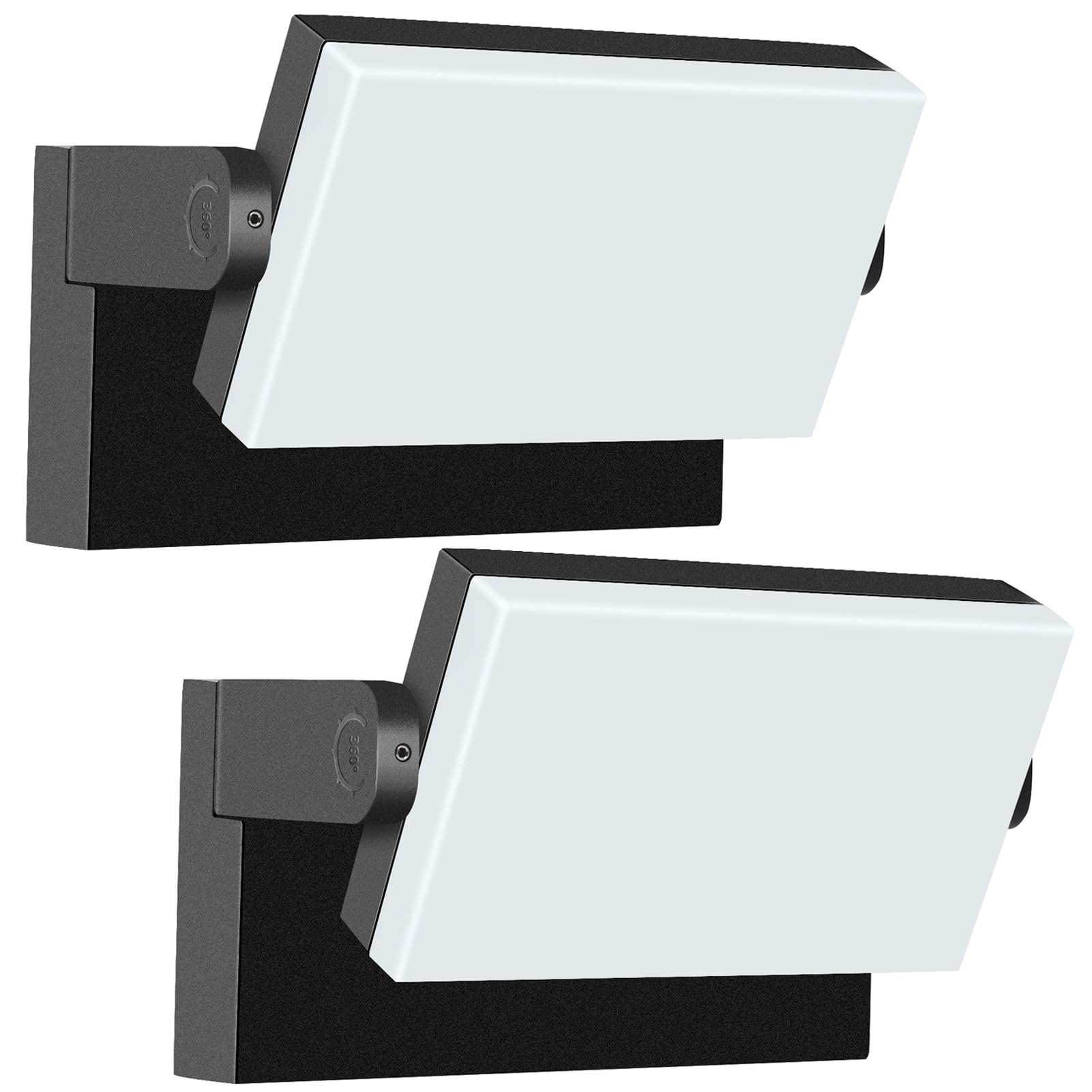 Photo 1 of rosykite 60W LED Outdoor Wall Lights with 360°Rotation, Flood Lights Outdoor 5000K 4000K 3000K 3 Colors Changeable,Outside Sconce Security Lights for Garage Barn Front Porch