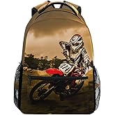 Nerxy Lightweight Dirt-Bike Motocross Motorcycle Vehicle Backpacks Women Bags Men Bookbag