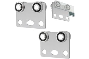 BIAXJUNY 4 Wheel Trolley Assembly Rollers, Bearing Trolley Assembly for Use with 1-5/8" Wide and All 1-5/8" or Taller Strut Channel(2 Pack)