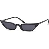 ADE WU Retro Cat eye Sunglasses for Women Cute Small Narrow Skinny Sexy 50s 60s Stylish Cateye Sun Glasses