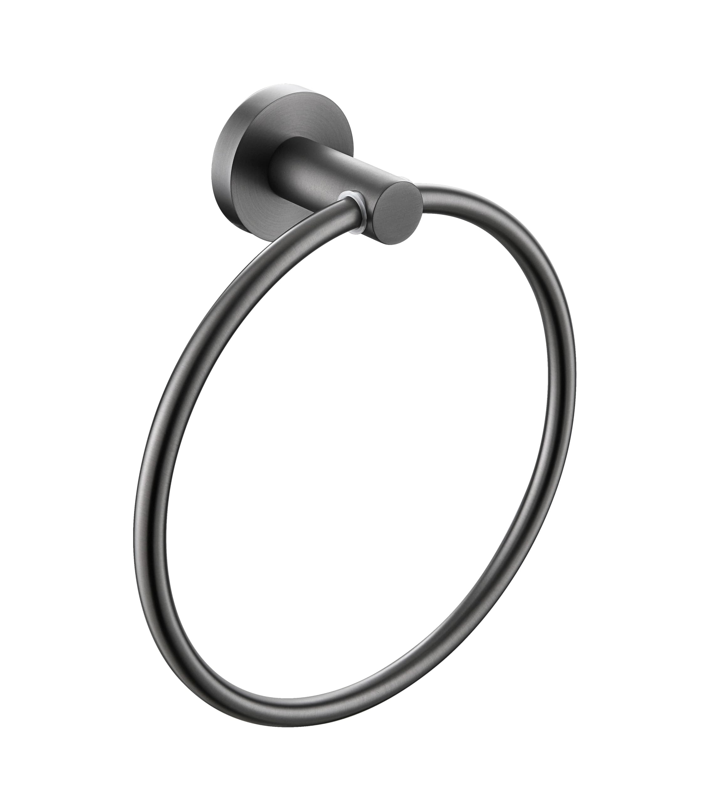 Round Ring Gun Metal Grey