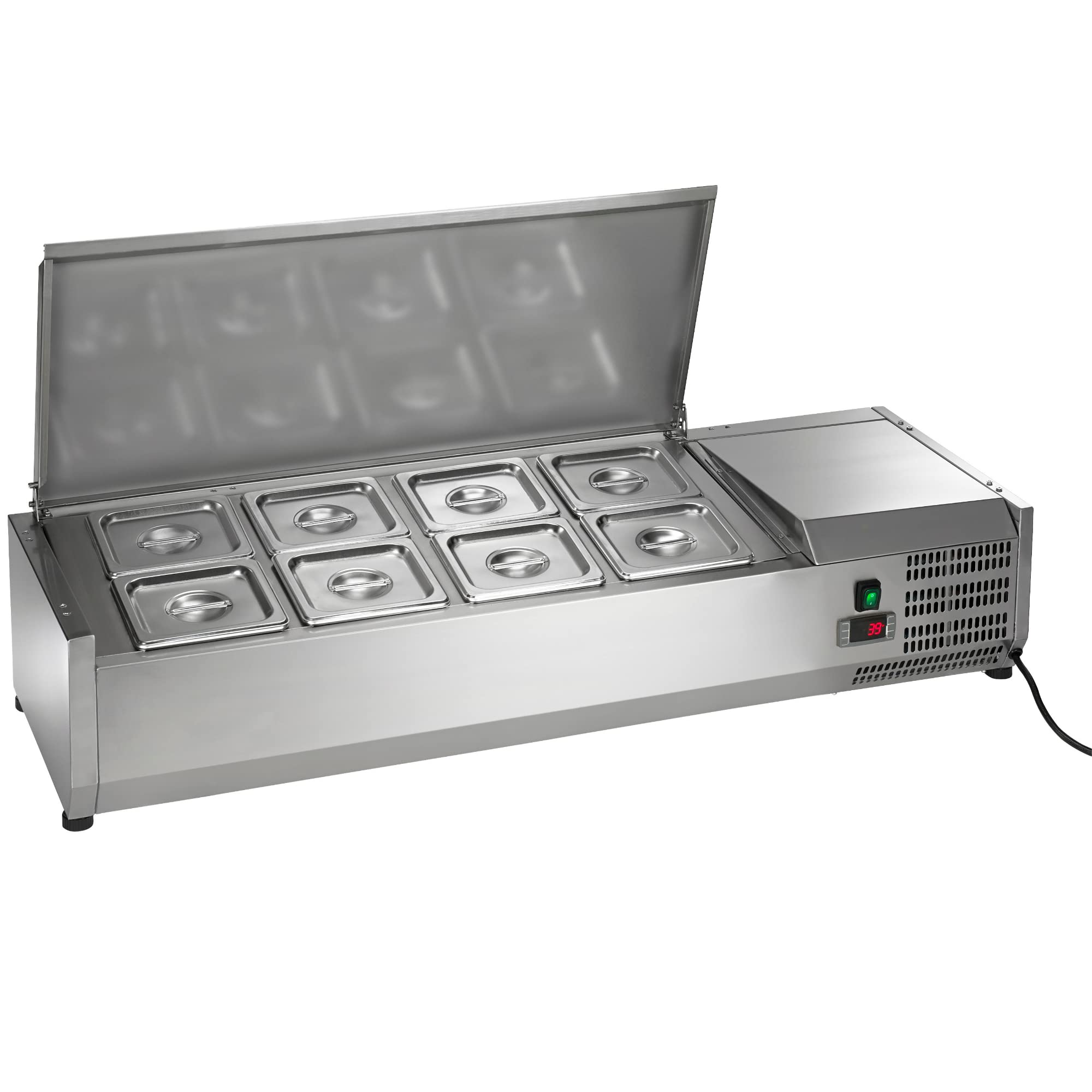 Photo 1 of **MAJOR DAMAGE**
Arctic Air ACP48 47.25-Inch Countertop Refrigerated Sandwich/Salad Prep Table, Stainless Steel, 115v