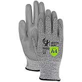 MAGID Griffin Gear ANSI A4 Polyurethane Coated Work Gloves, 12 Pairs, Size 9/Large, GPD452