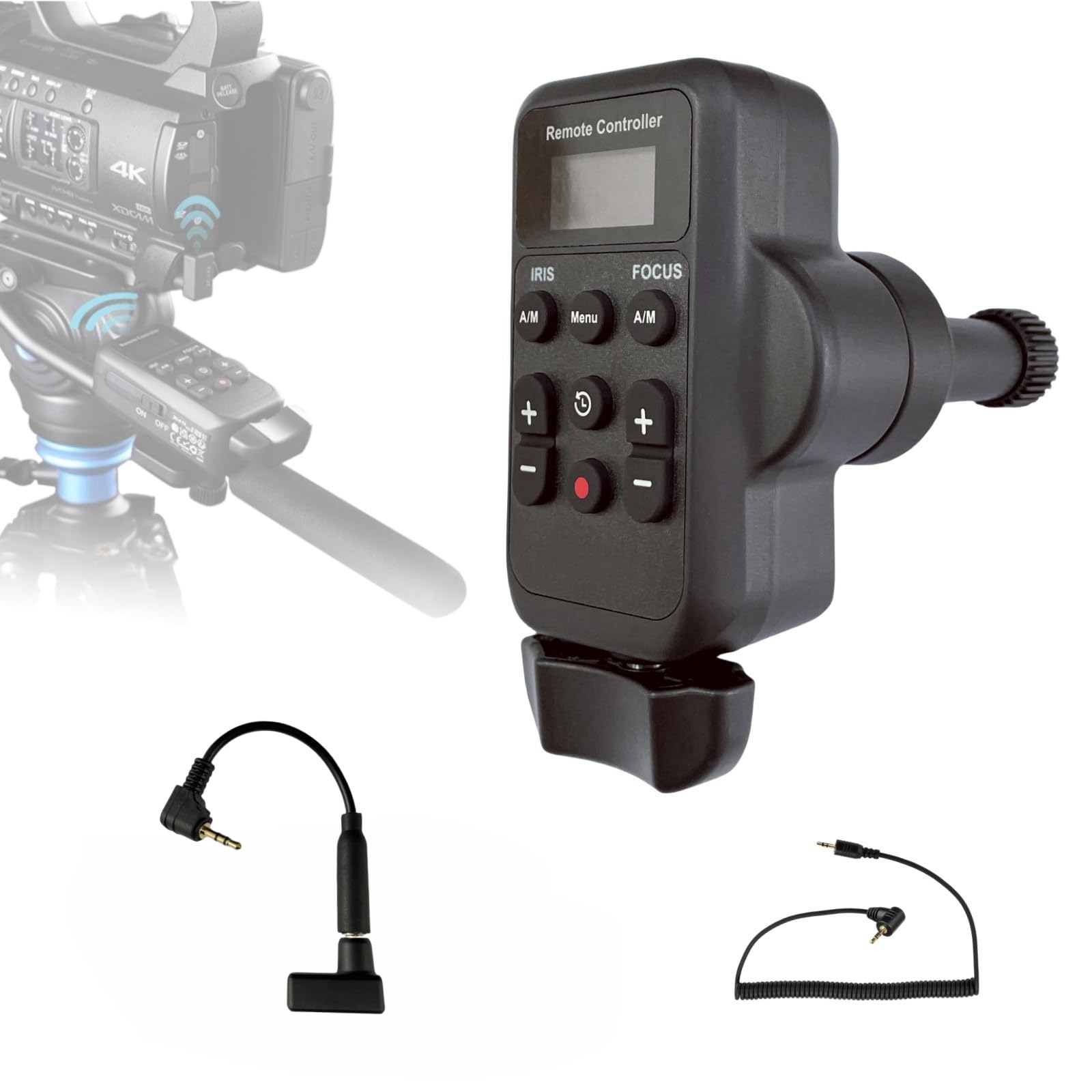 PHOLSY Wireless Camcorder Controller Remote Control with LANC or Remote 2.5 mm, Video Zoom, Focus, IRIS and Video Recording Remote Compatible with Canon and Sony Camcorders