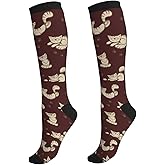 Wyayazh Crazy Fun Compression Socks Women Men Knee High Support Socks For Athletic Running Cycling