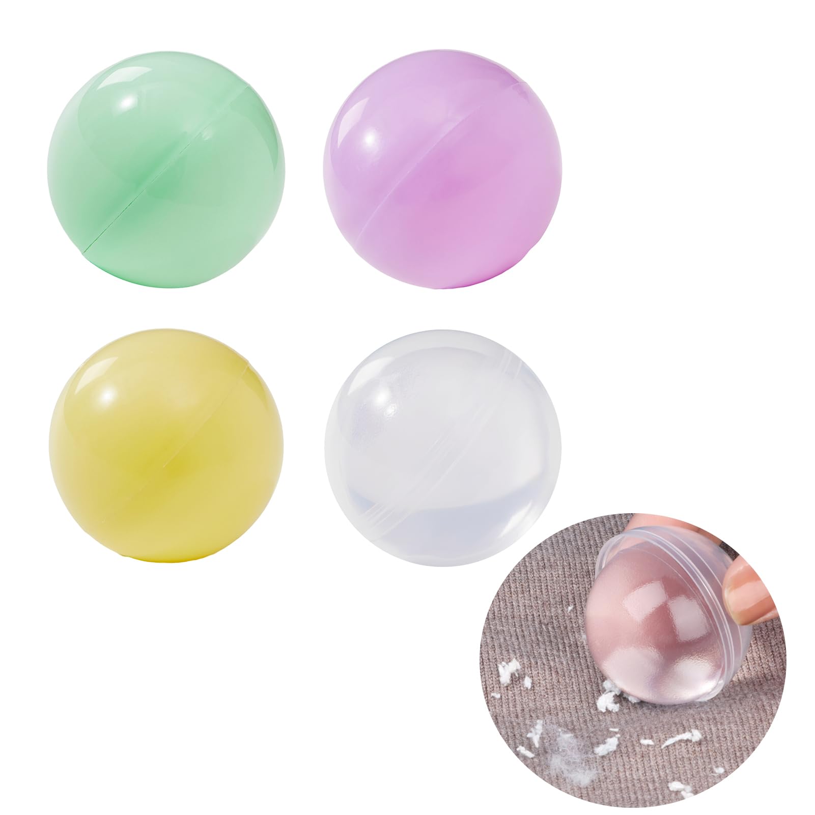 Photo 1 of JoyChoi Mini Travel Lint Roller Balls - Washable, Reusable, Travel-Size - Effortless Dust, Fuzz, and Fur Removal for Clothes 4PCS