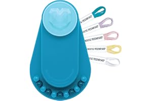 Choose Friendship, My Tiny Friendship Bracelet Maker, an American Original | 10 Pre-Cut Threads - Up to 4 Bracelets | Travel-Size Craft Kit, Kids Jewelry-Making Kit, Gifts for Girls (Blue Raspberry)