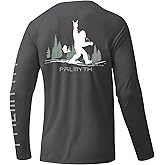Palmyth Fishing Shirts for Men Long Sleeve UPF 50+ Sun Protection UV T Shirt Tee