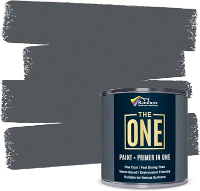 THE ONE All-In-One Paint & Primer Dark Grey Gloss 1 L Multi-Surface